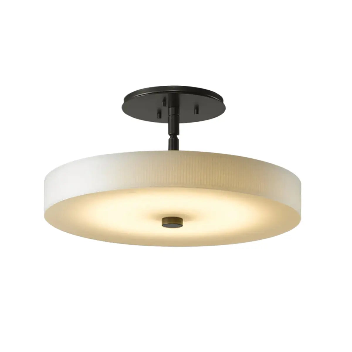 Alba Minimalist Ceiling Light – Alabaster & Brass